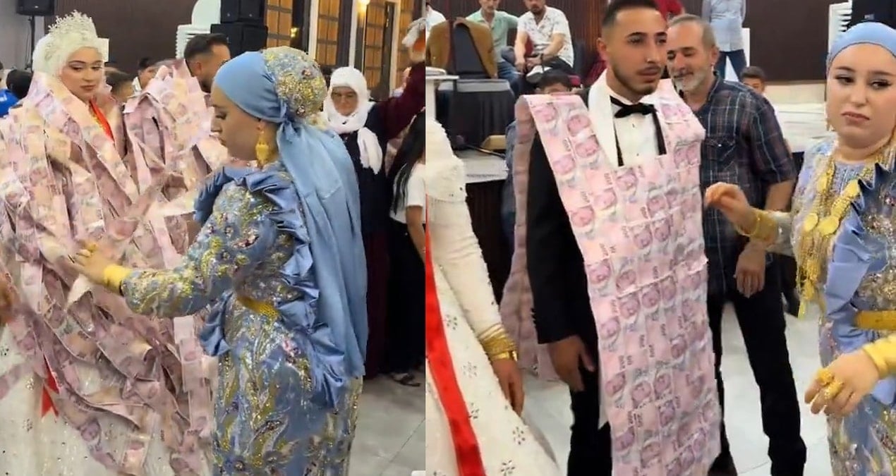 gelin ve damat takilarin arasinda kayboldu dPVMJ5V3