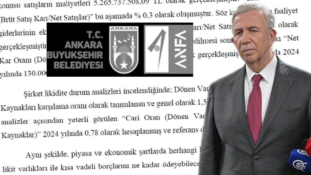 Mansur Yavaş ANFA’yı batırdı! Nakit bitti… 2.8 milyarlık borç yüküyle iflas kapıda